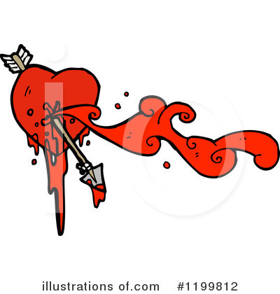 Bloody Heart Clipart #1199812 by lineartestpilot