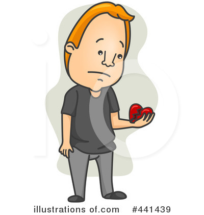 Royalty-Free (RF) Broken Heart Clipart Illustration by BNP Design Studio - Stock Sample #441439