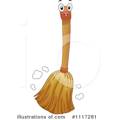 Royalty-Free (RF) Broom Clipart Illustration by BNP Design Studio - Stock Sample #1117281