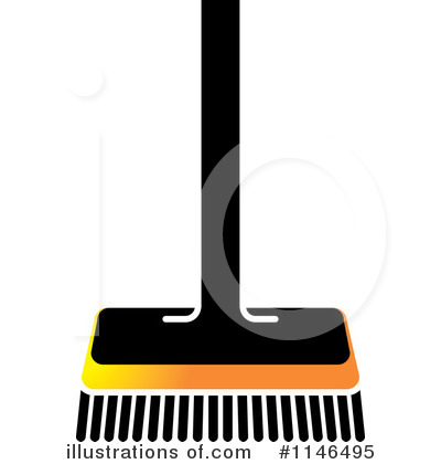 Royalty-Free (RF) Broom Clipart Illustration by Lal Perera - Stock Sample #1146495