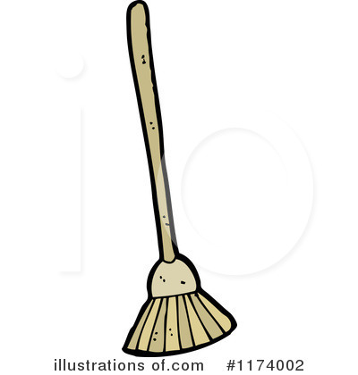 Royalty-Free (RF) Broom Clipart Illustration by lineartestpilot - Stock Sample #1174002
