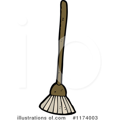 Royalty-Free (RF) Broom Clipart Illustration by lineartestpilot - Stock Sample #1174003