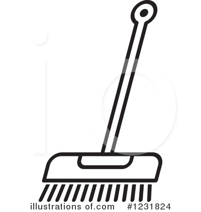 Broom Clipart #1231824 by Lal Perera