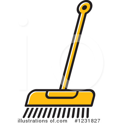 Royalty-Free (RF) Broom Clipart Illustration by Lal Perera - Stock Sample #1231827