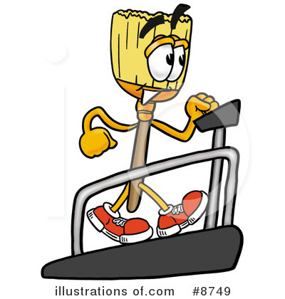 Royalty-Free (RF) Broom Clipart Illustration by Mascot Junction - Stock Sample #8749