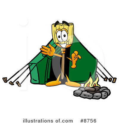 Royalty-Free (RF) Broom Clipart Illustration by Mascot Junction - Stock Sample #8756