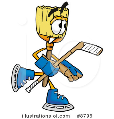 Royalty-Free (RF) Broom Clipart Illustration by Mascot Junction - Stock Sample #8796