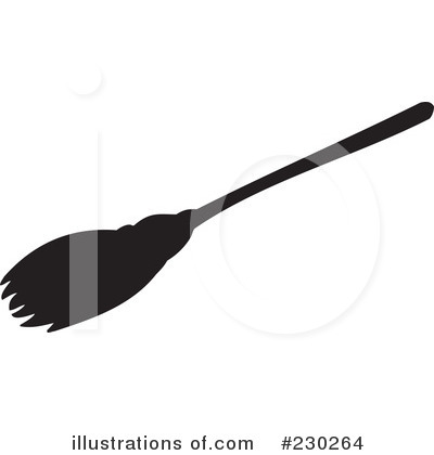 Royalty-Free (RF) Broomstick Clipart Illustration by visekart - Stock Sample #230264