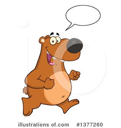Royalty-Free (RF) Brown Bear Clipart Illustration by Hit Toon - Stock Sample #1377260