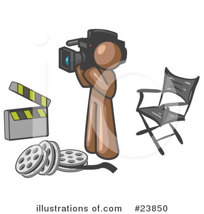 Filming Clipart #23850 by Leo Blanchette