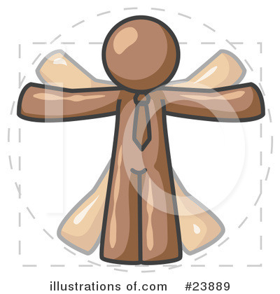 Vitruvian Man Clipart #23889 by Leo Blanchette