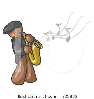 Saxophone Clipart #23902 by Leo Blanchette