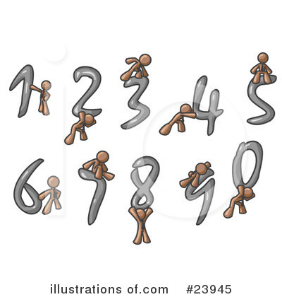 Royalty-Free (RF) Brown Collection Clipart Illustration by Leo Blanchette - Stock Sample #23945