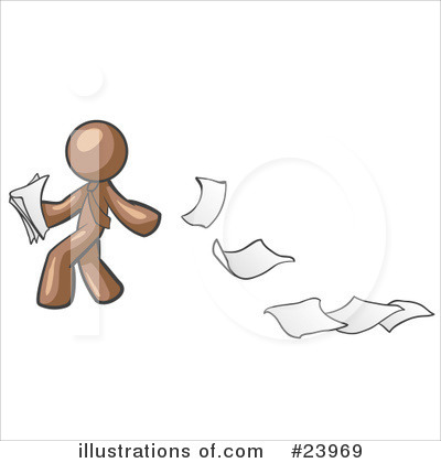 Paper Trail Clipart #23969 by Leo Blanchette