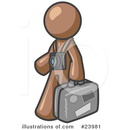Traveler Clipart #23981 by Leo Blanchette