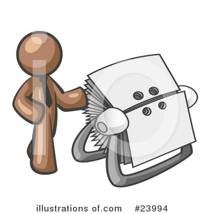 Royalty-Free (RF) Brown Collection Clipart Illustration by Leo Blanchette - Stock Sample #23994