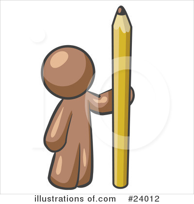 Pencil Clipart #24012 by Leo Blanchette