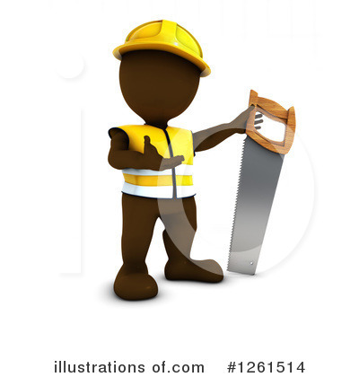 Royalty-Free (RF) Brown Man Clipart Illustration by KJ Pargeter - Stock Sample #1261514