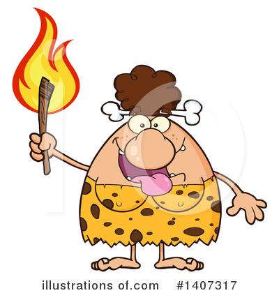 Caveman Clipart #1407317 by Hit Toon