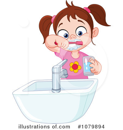 Royalty-Free (RF) Brushing Teeth Clipart Illustration by yayayoyo - Stock Sample #1079894