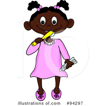 Royalty-Free (RF) Brushing Teeth Clipart Illustration by Pams Clipart - Stock Sample #94297