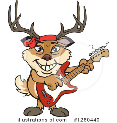 Royalty-Free (RF) Buck Clipart Illustration by Dennis Holmes Designs - Stock Sample #1280440