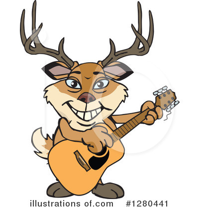 Royalty-Free (RF) Buck Clipart Illustration by Dennis Holmes Designs - Stock Sample #1280441