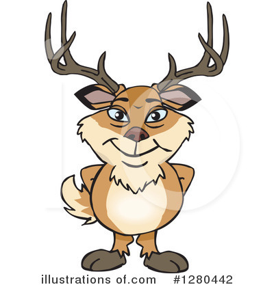 Royalty-Free (RF) Buck Clipart Illustration by Dennis Holmes Designs - Stock Sample #1280442