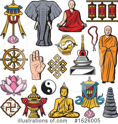 Royalty-Free (RF) Buddhism Clipart Illustration by Vector Tradition SM - Stock Sample #1626005