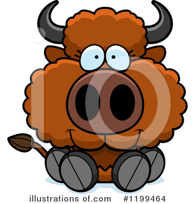 Royalty-Free (RF) Buffalo Clipart Illustration by Cory Thoman - Stock Sample #1199464