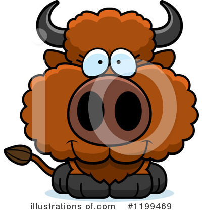 Bison Clipart #1199469 by Cory Thoman