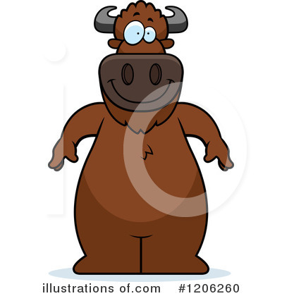 Bison Clipart #1206260 by Cory Thoman
