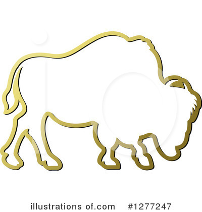 Royalty-Free (RF) Buffalo Clipart Illustration by Lal Perera - Stock Sample #1277247