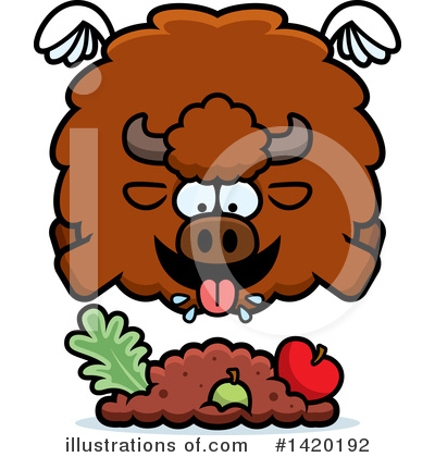 Royalty-Free (RF) Buffalo Clipart Illustration by Cory Thoman - Stock Sample #1420192