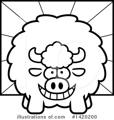 Royalty-Free (RF) Buffalo Clipart Illustration by Cory Thoman - Stock Sample #1420200