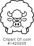 Buffalo Clipart #1420205 by Cory Thoman