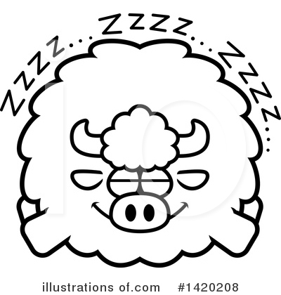 Royalty-Free (RF) Buffalo Clipart Illustration by Cory Thoman - Stock Sample #1420208