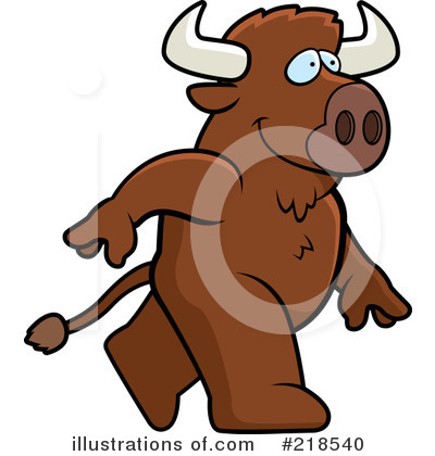Royalty-Free (RF) Buffalo Clipart Illustration by Cory Thoman - Stock Sample #218540
