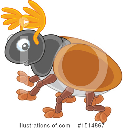 Royalty-Free (RF) Bug Clipart Illustration by Alex Bannykh - Stock Sample #1514867