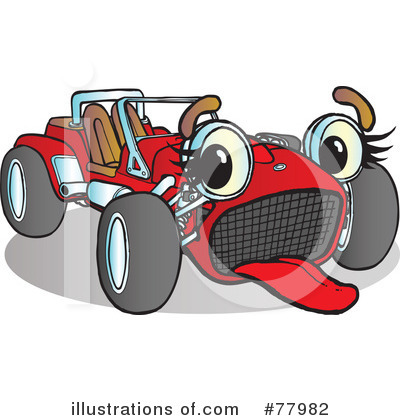 Royalty-Free (RF) Buggy Clipart Illustration by Snowy - Stock Sample #77982