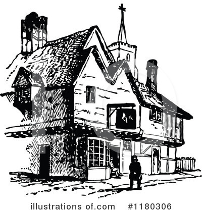 Royalty-Free (RF) Building Clipart Illustration by Prawny Vintage - Stock Sample #1180306