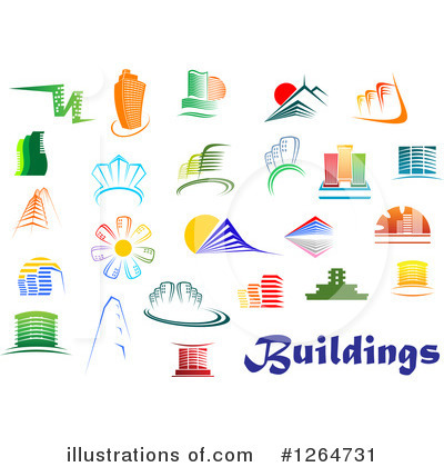 Royalty-Free (RF) Building Clipart Illustration by Vector Tradition SM - Stock Sample #1264731