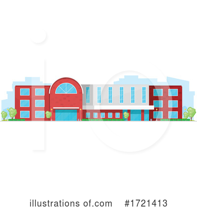 Royalty-Free (RF) Building Clipart Illustration by Vector Tradition SM - Stock Sample #1721413