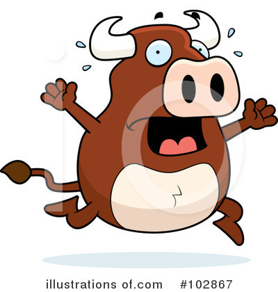 Royalty-Free (RF) Bull Clipart Illustration by Cory Thoman - Stock Sample #102867