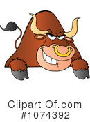 Bull Clipart #1074392 by Hit Toon