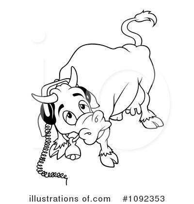 Royalty-Free (RF) Bull Clipart Illustration by dero - Stock Sample #1092353