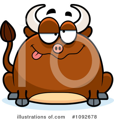 Royalty-Free (RF) Bull Clipart Illustration by Cory Thoman - Stock Sample #1092678