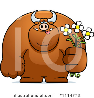Royalty-Free (RF) Bull Clipart Illustration by Cory Thoman - Stock Sample #1114773
