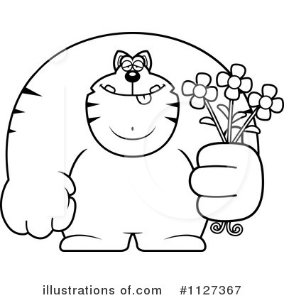 Giving Flowers Clipart #1127367 by Cory Thoman