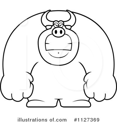 Royalty-Free (RF) Bull Clipart Illustration by Cory Thoman - Stock Sample #1127369